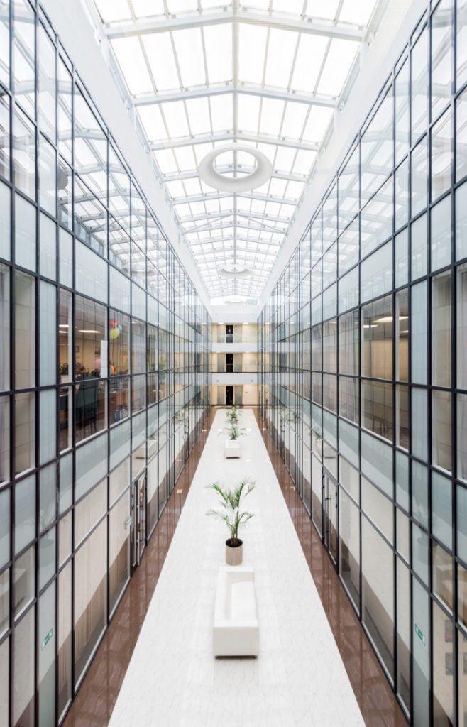 Modern office corridor